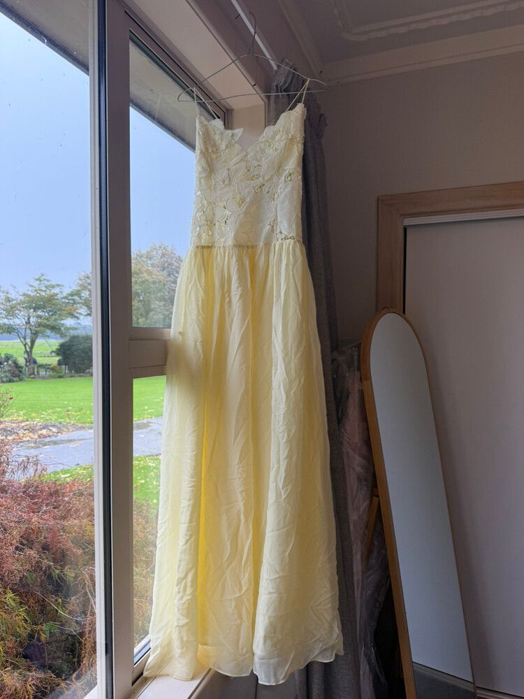 fitted lace wedding dress Stephanie Maxi Dress Butter-L / BUTTER main image 1