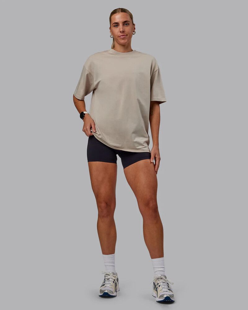 LSKD Unisex PimaFLX Tee Oversize in Beige - brand new