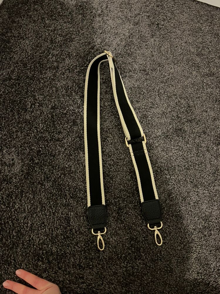Black White Bag Strap
