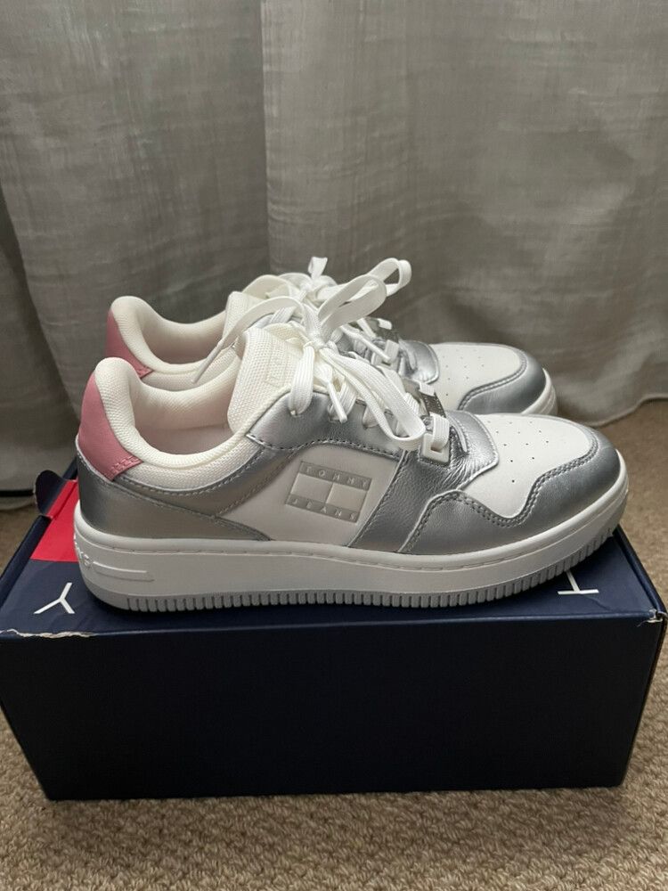 Tommy Jeans White Silver Sneakers