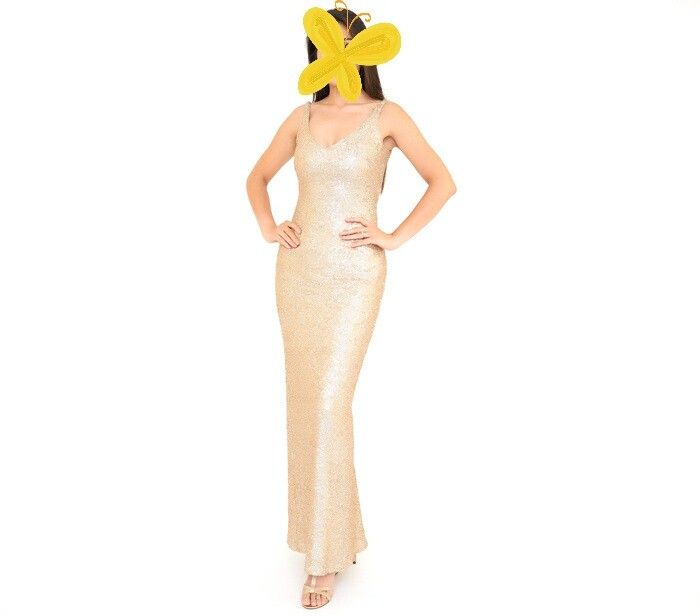 Sorella Vita - Gold Sequin Ball/Bridesmaid Dress on Designer Wardrobe Sorella Vita - Gold Sequin Ball/Bridesmaid Dress on Designer Wardrobe