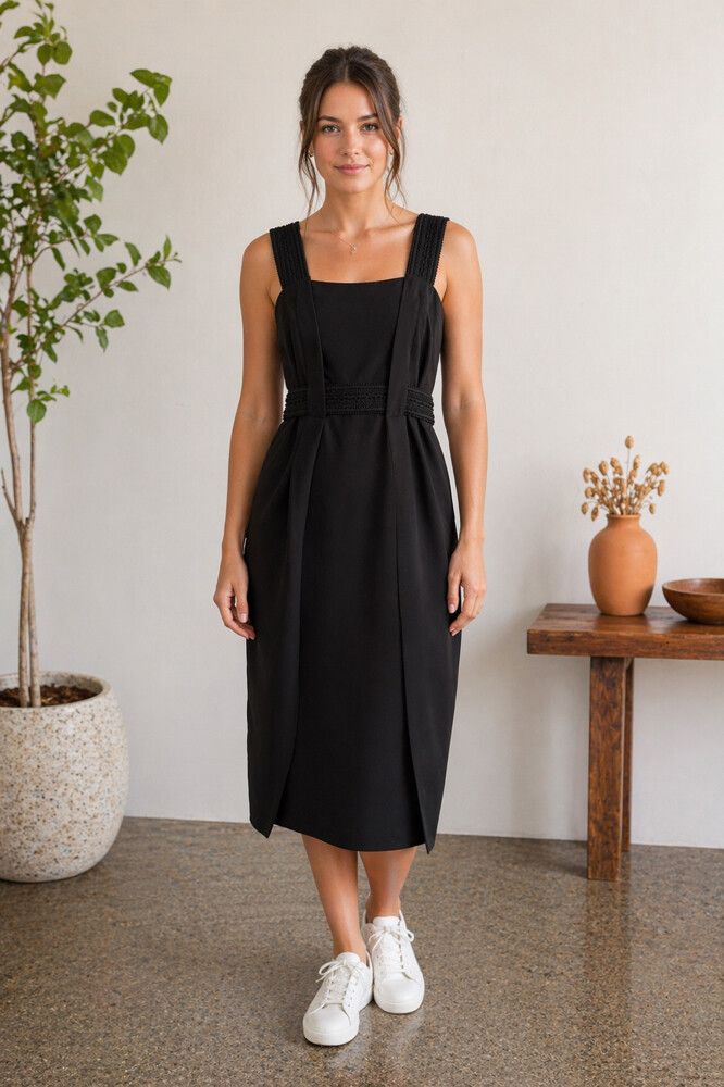 WORLD NZ designer - black dress - cocktail - xxs