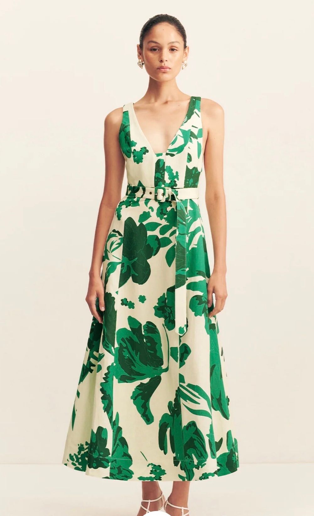 Shona Joy Joni Panelled Midi Dress
