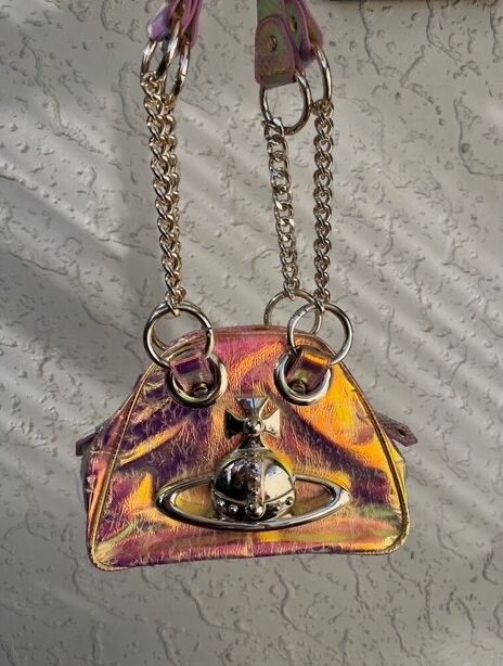 Authentic Vivienne Westwood Iridescent Archive Orb Handbag
