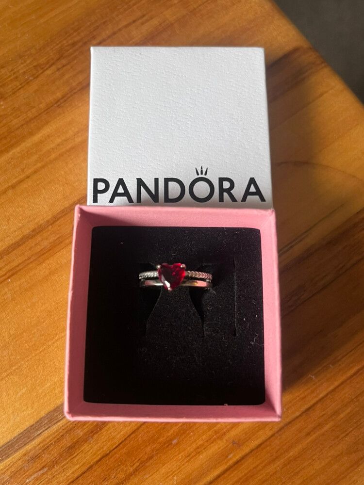 Pandora Red Heart Ring