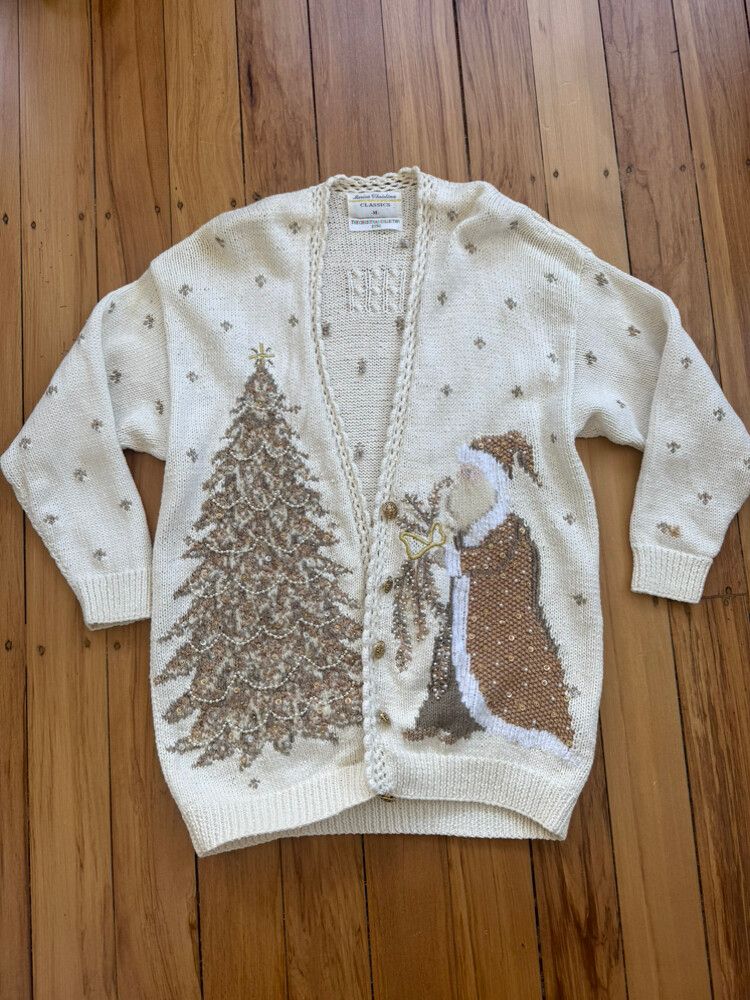 90s Christmas cardigan!