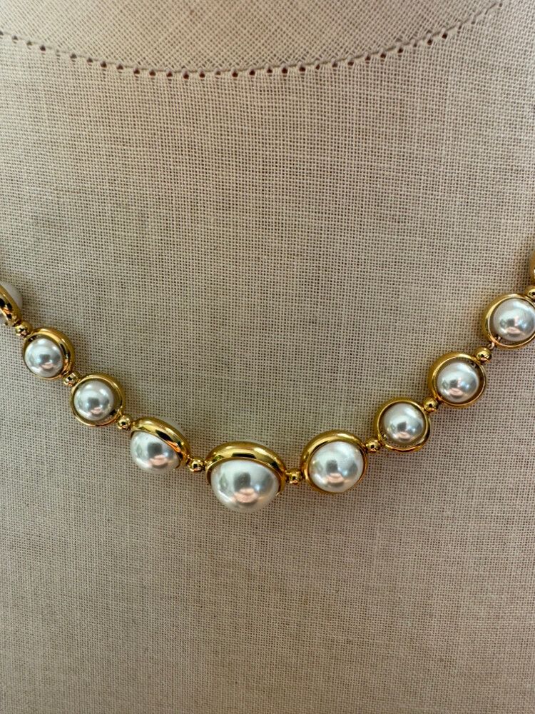 Pearl and gold costume jewellery