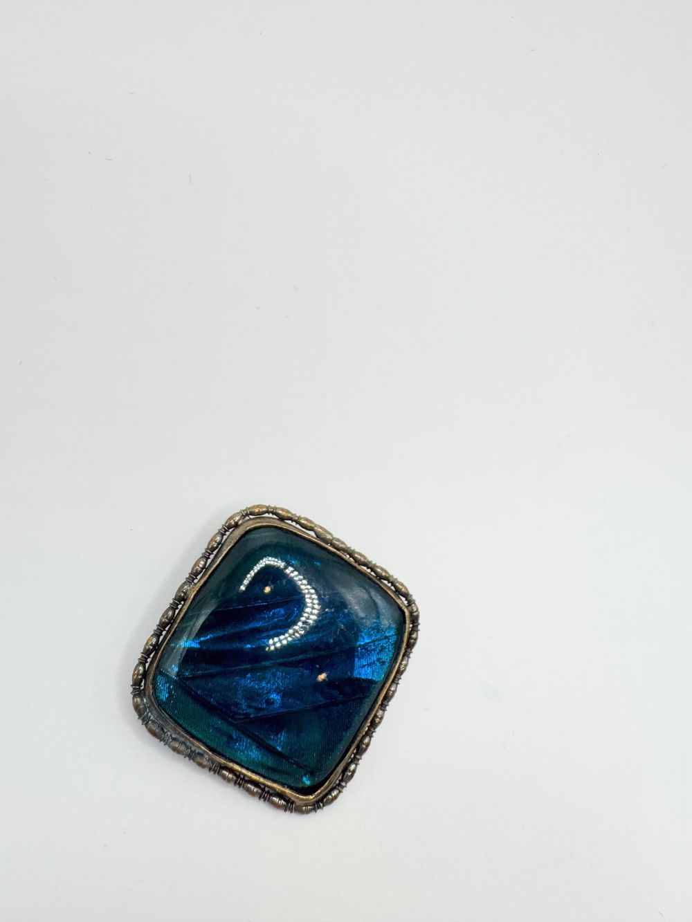 Mid century butterfly wing brooch