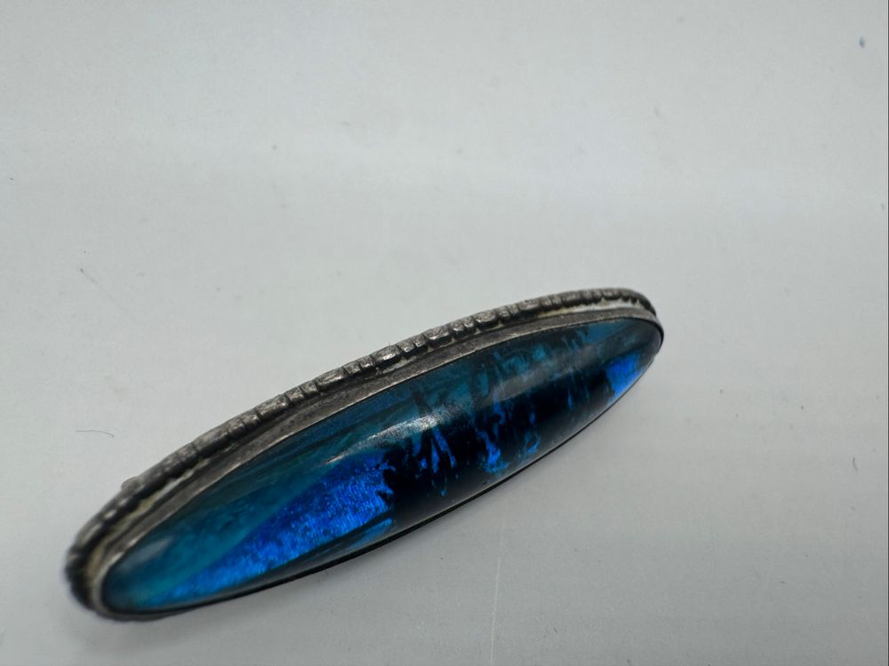 Sterling silver Thomas Mott butterfly wing brooch