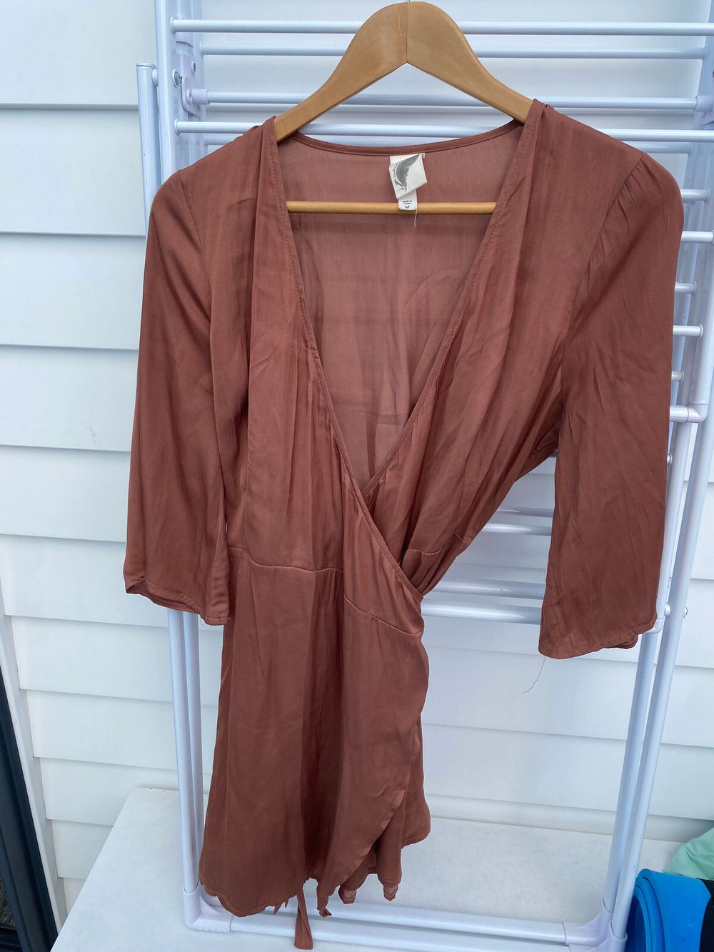 Silky wrap dress