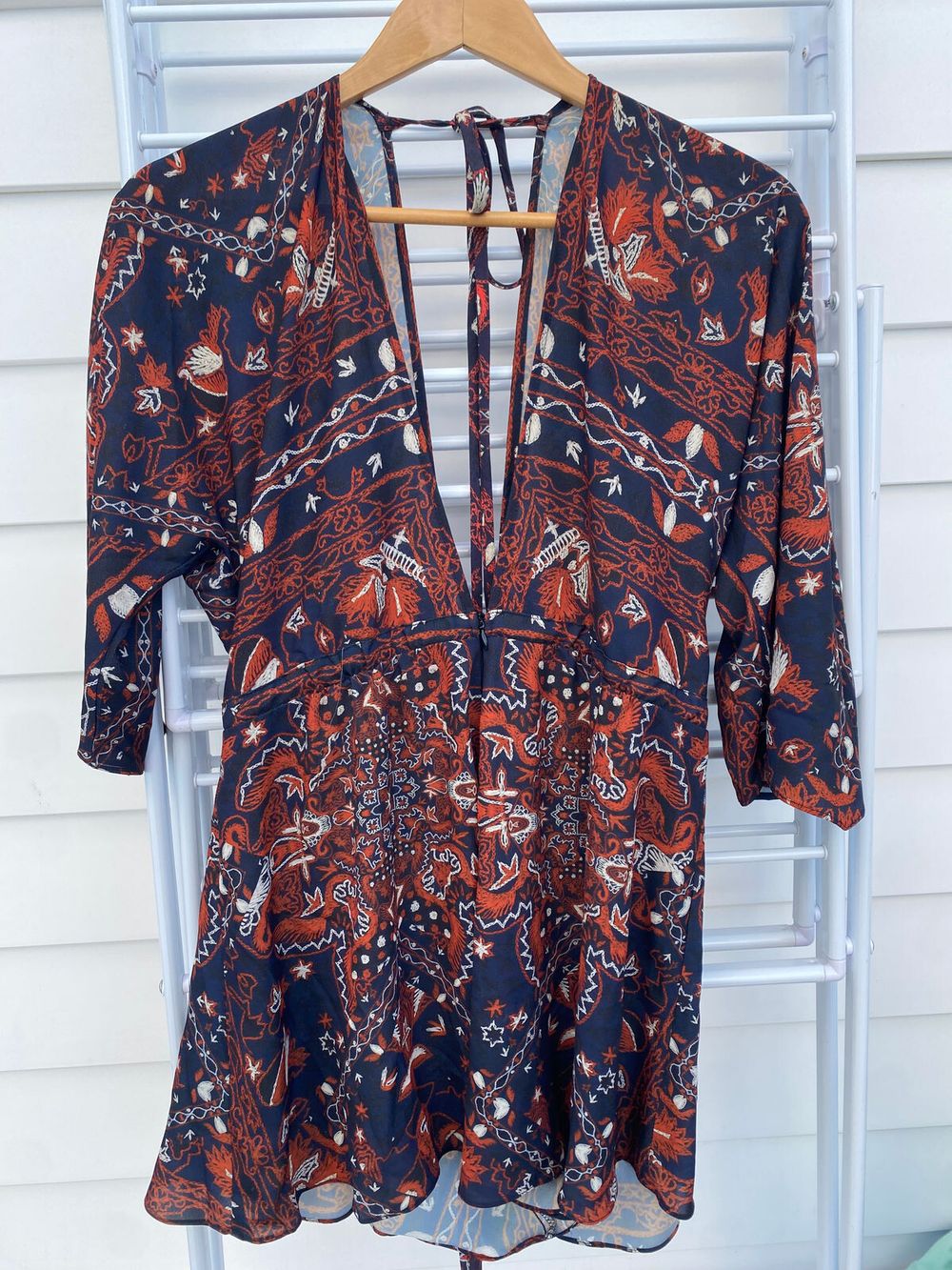 V-neck jumpsuit