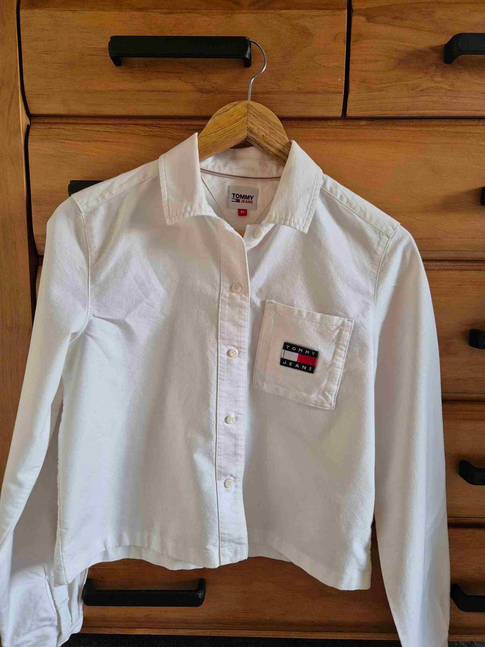 Tommy Jeans White Long Sleeve Shirt