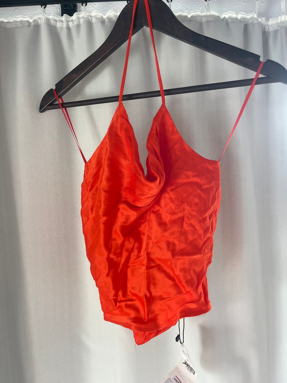 Zara halter neck Orange Top