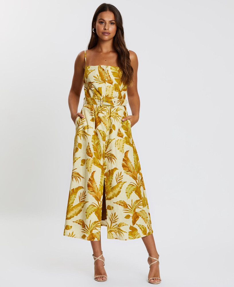 Pasduchas Hazy Belted Midi Dress
