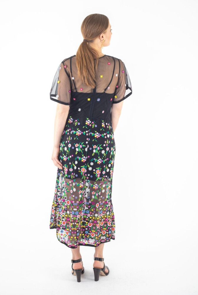 sachin and babi light blue dress quot;Chanel Hand Embroidered Mexican Dress Tunisia main image 0