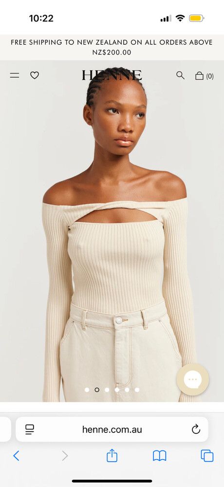 Henne Oriane Off Shoulder Top