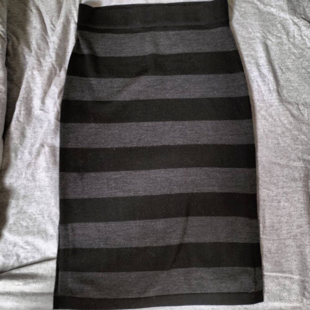 North South Merino Black Grey Skirt