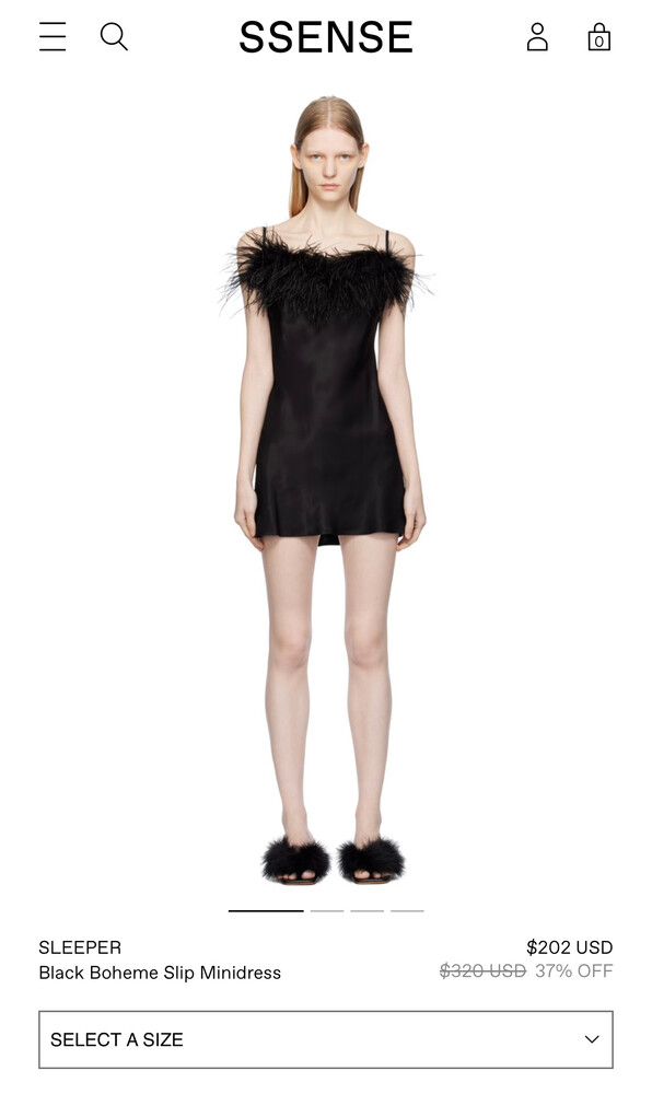 Sleeper Boheme Mini Dress - Size XL