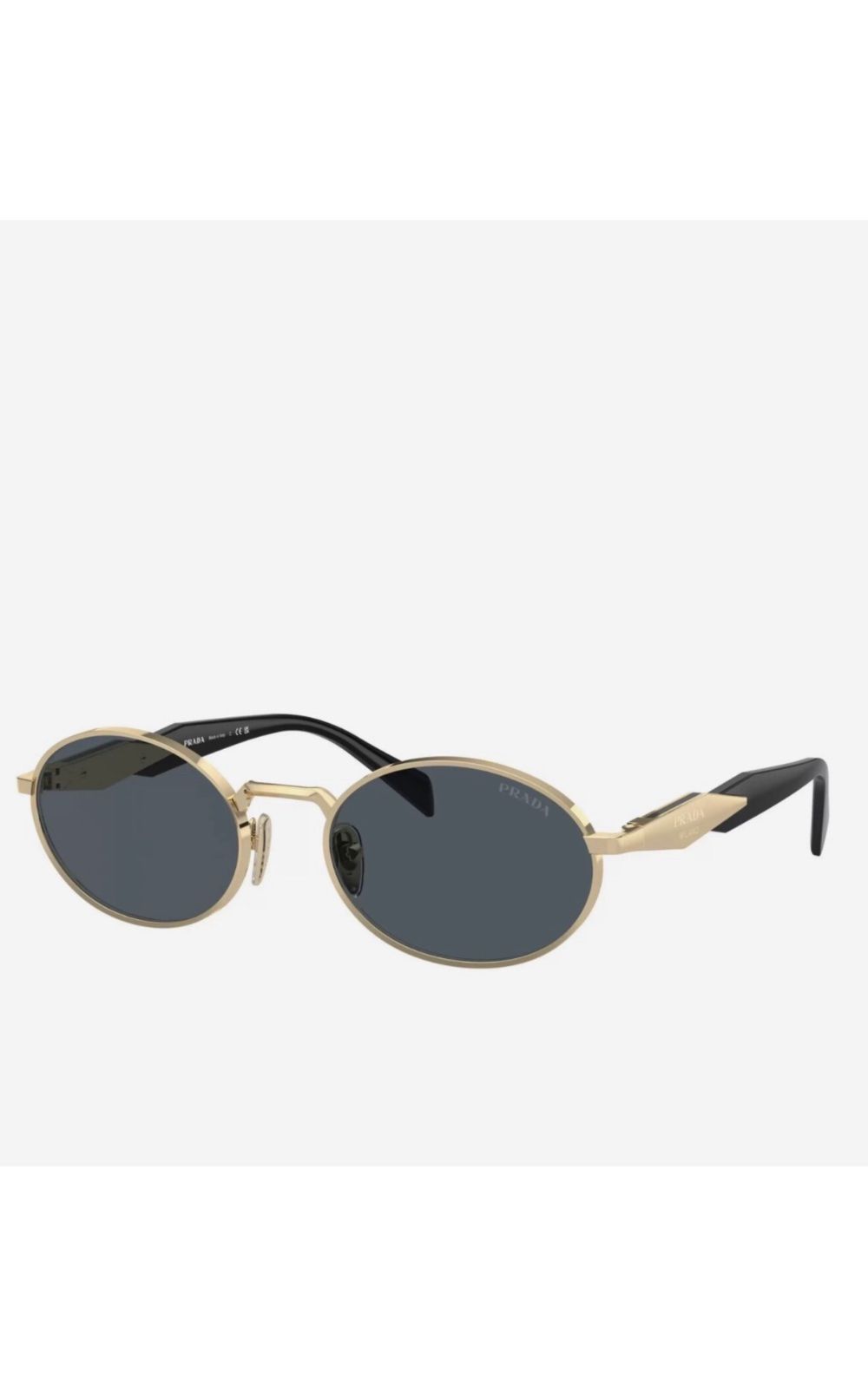 Prada Gold and Black Sunglasses