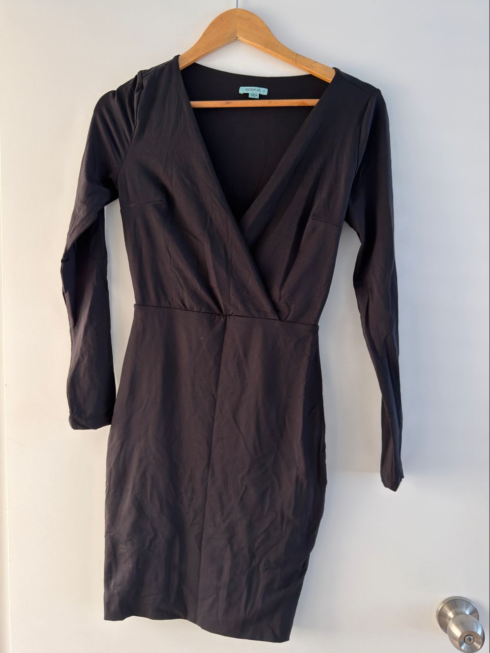 Kookai Black Wrap Dress