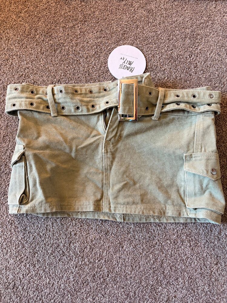 Princess Polly Cargo Mini Skirt Khaki