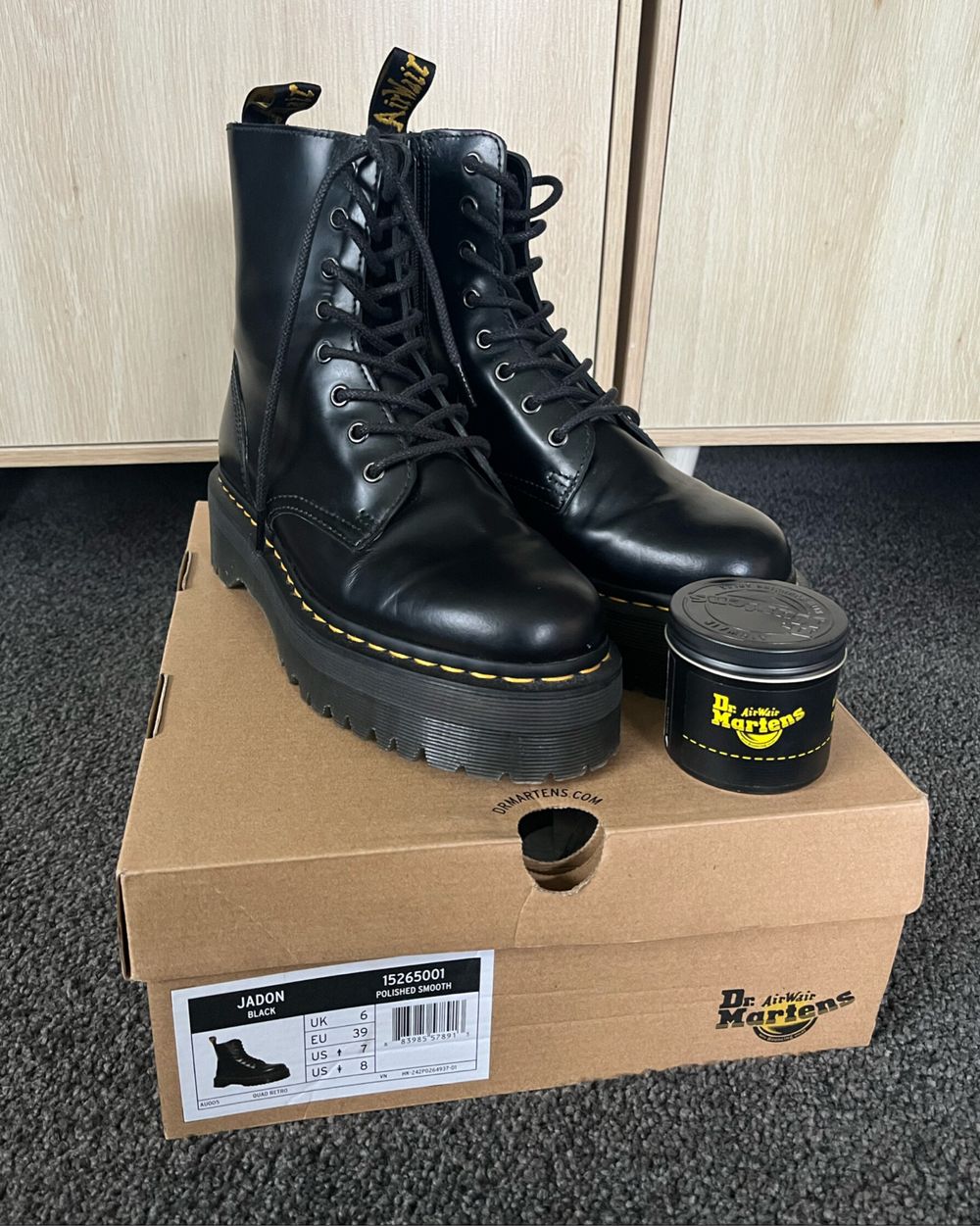 Dr. Martens Black Jadon Boots