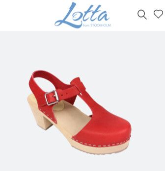 Lotta From Stockholm Red T Bar Clogs 39