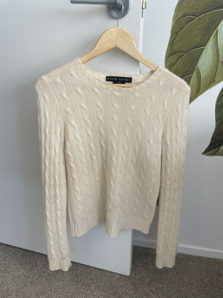 Ralph Lauren Cream Knit Jumper