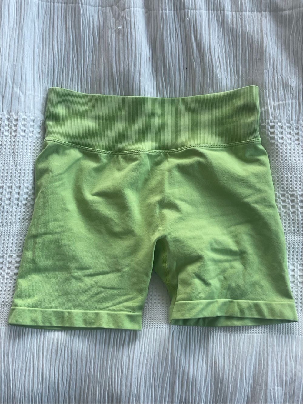 Kikiva Green Scrunch Shorts