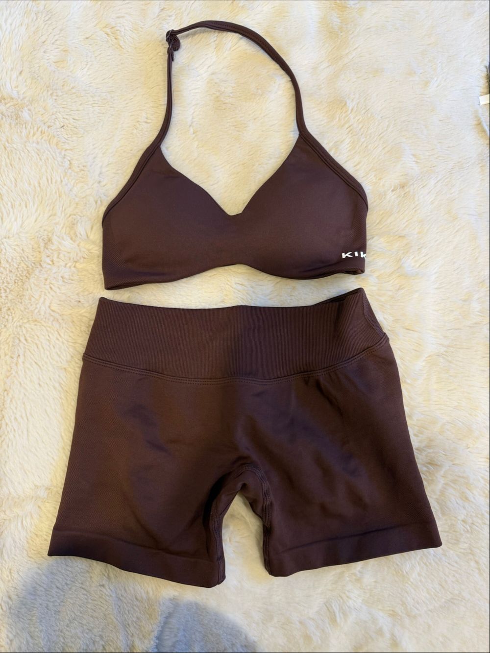 Kikiva x Faith Ward Brown Activewear Set