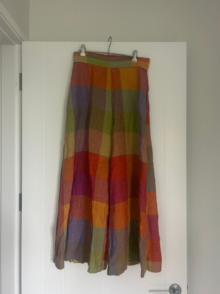 Kuwaii Wide Leg Linen Pants