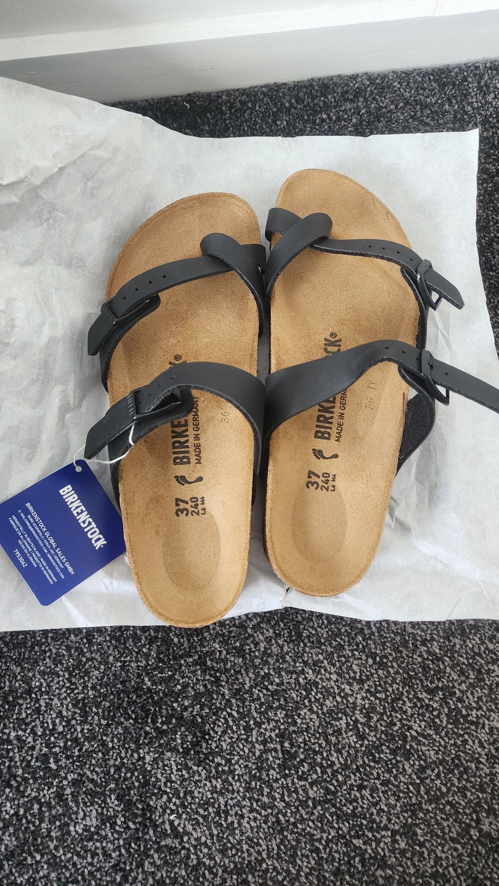 Birkenstock Mayari Black Narrow Fit Size 37