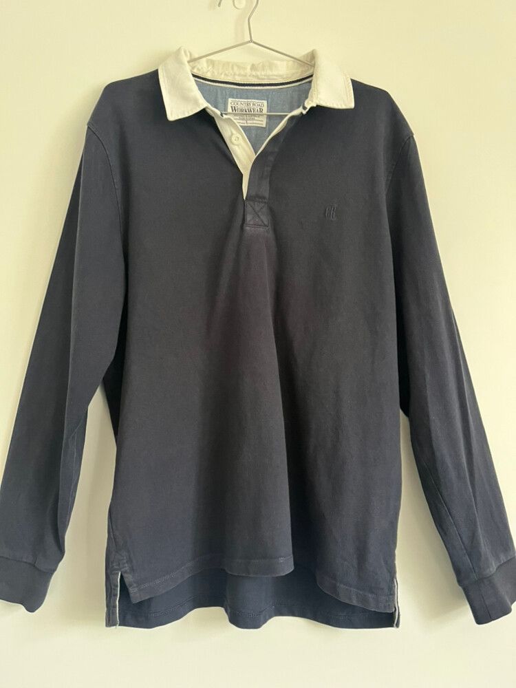 Country Road Navy Rugby Jersey - 14/16