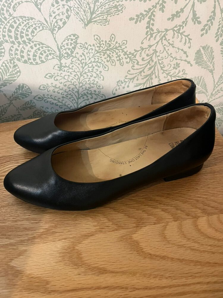 ZIERA ‘Ovation’ Black Ballet Flat - 40FF