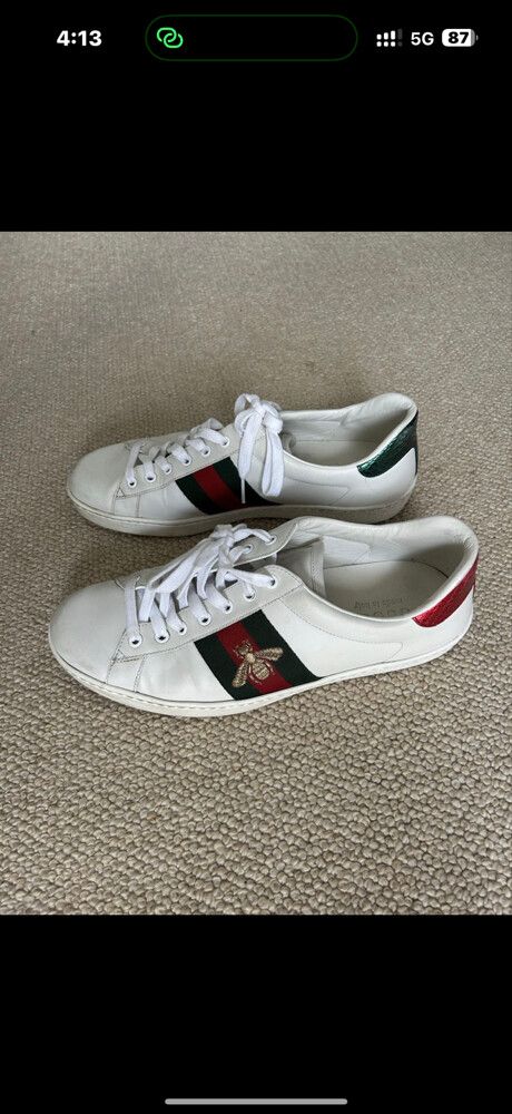 Gucci White mens Sneakers size 9.5