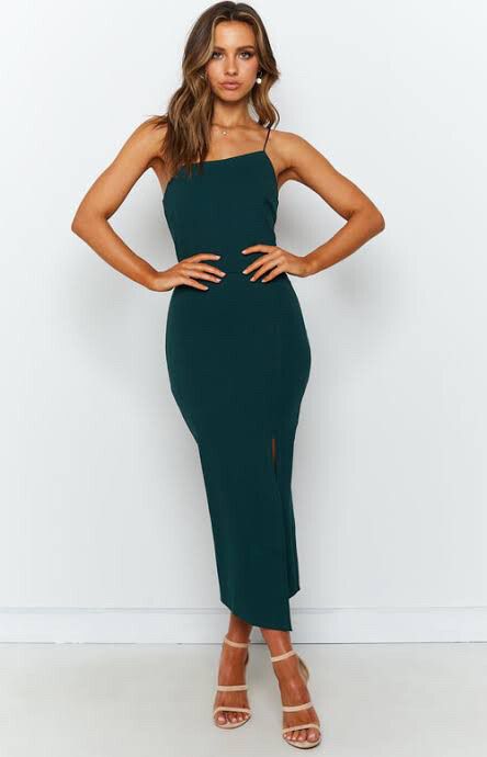 Whyte Valentyne - Asymmetrical Midi Dress on Designer Wardrobe