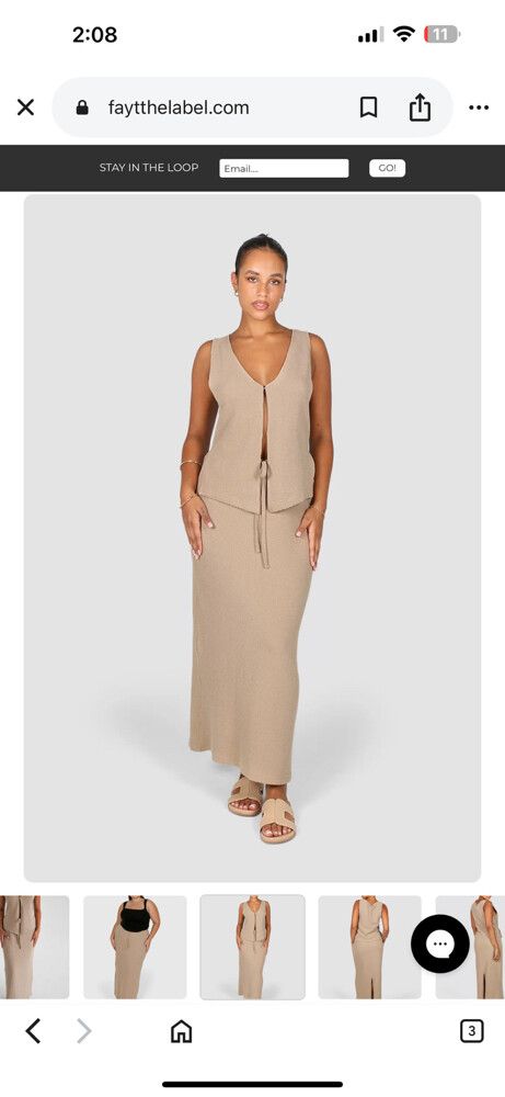 Marley waffle Skirt