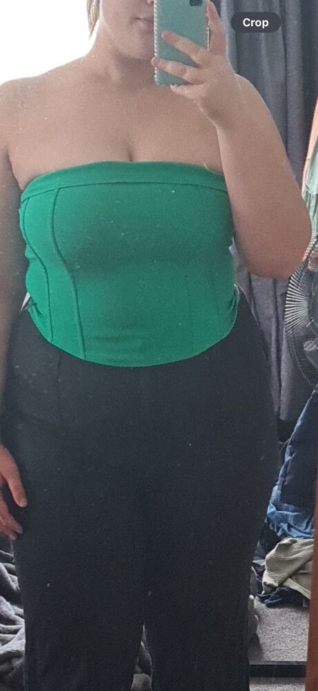 Ava & Ever Green Corset Top