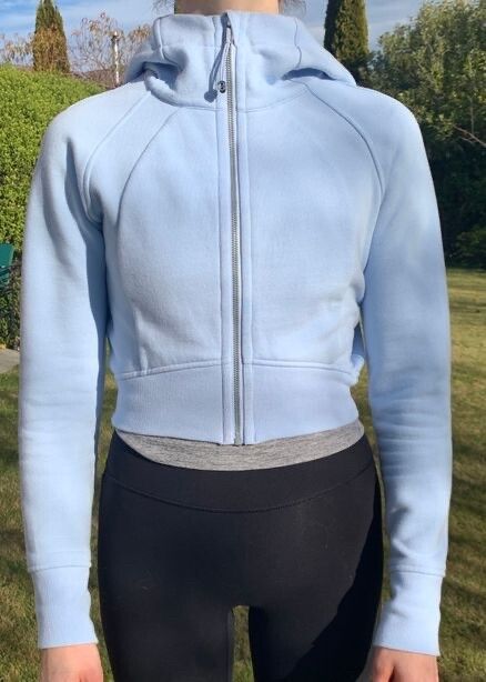 Scuba Full-Zip Cropped Hoodie
