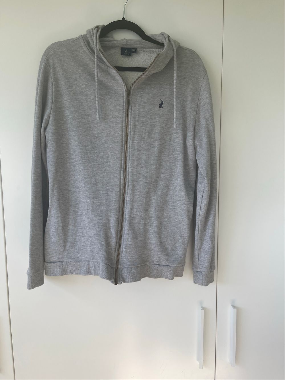 Polo Grey Zip Hoodie