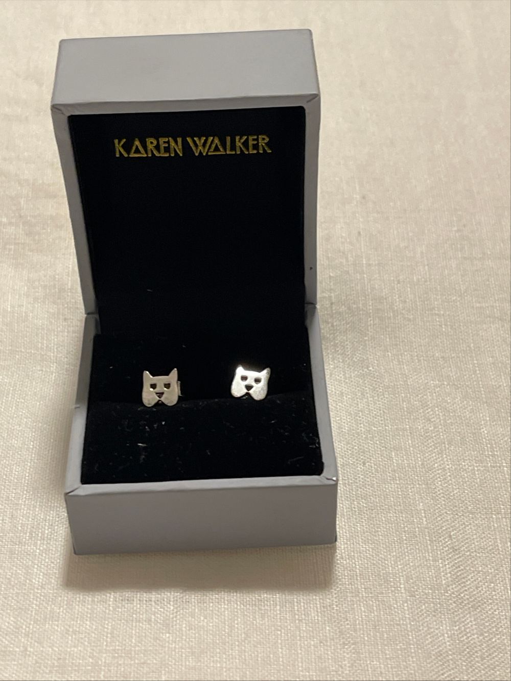 Karen Walker Dog Studs - Sterling Silver Earrings
