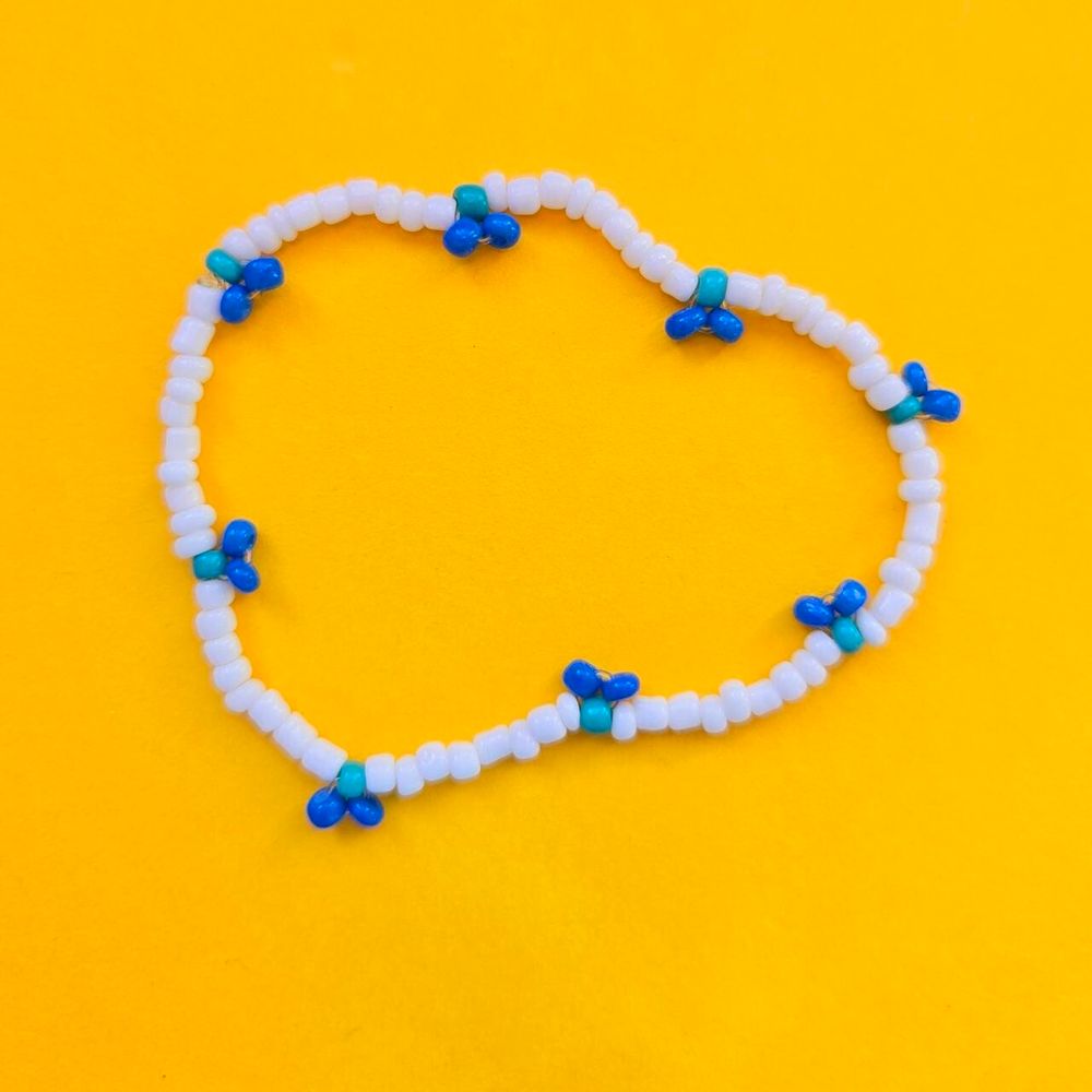 🫐 Fruity Blueberry Beaded Bracelet – Whimsical Cottagecore Jewelry (19 cm)