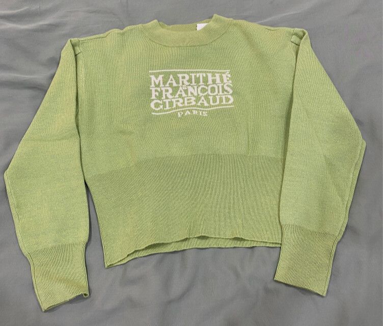 Marithe Francois Girbaud W Classic Logo Crop Knit