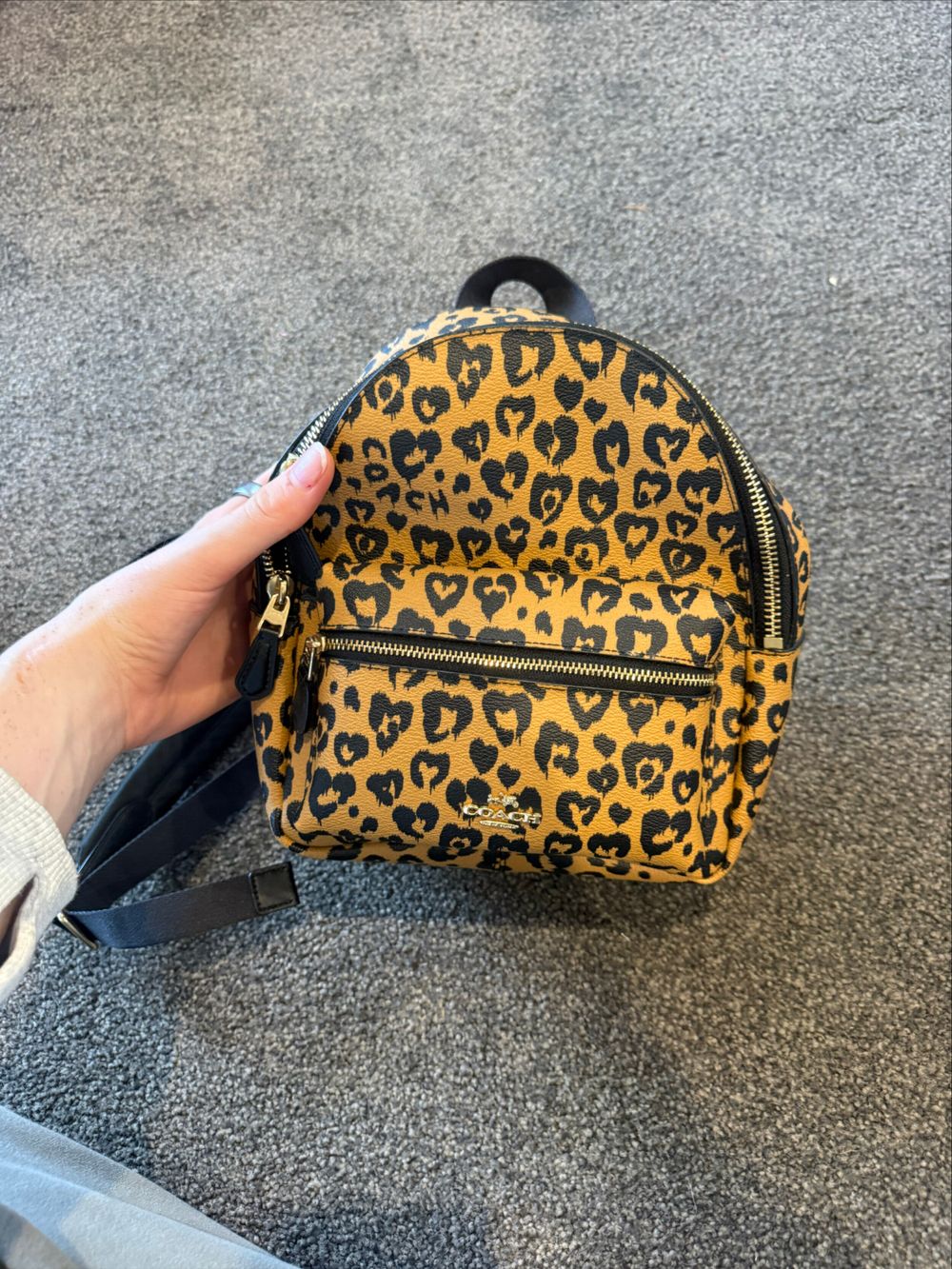 Coach Leopard Print Mini Backpack