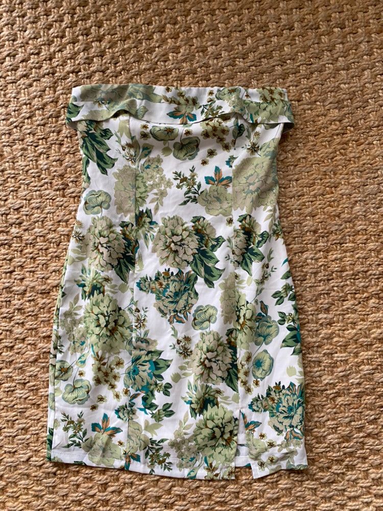 Floral Strapless Mini