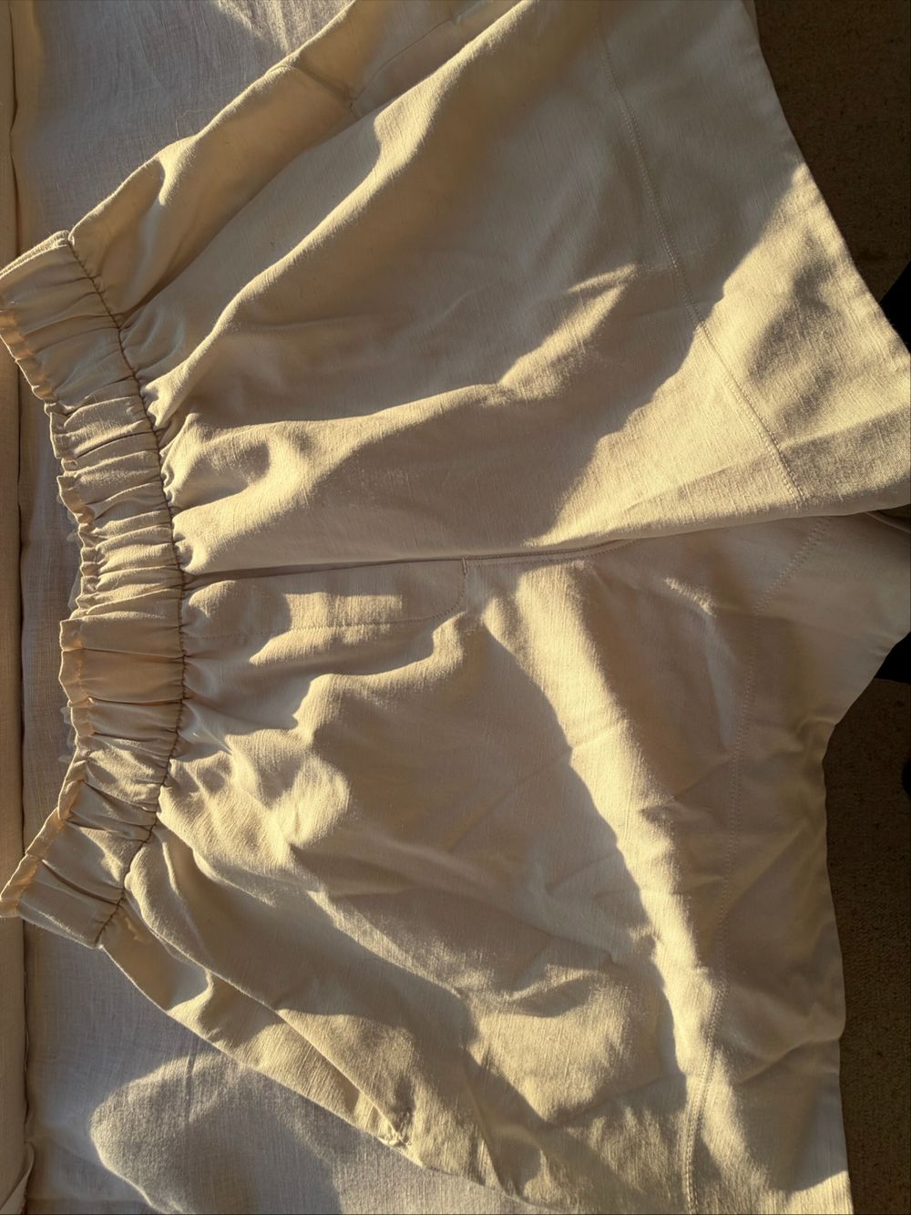 Lululemon Beige Elastic Waist Shorts