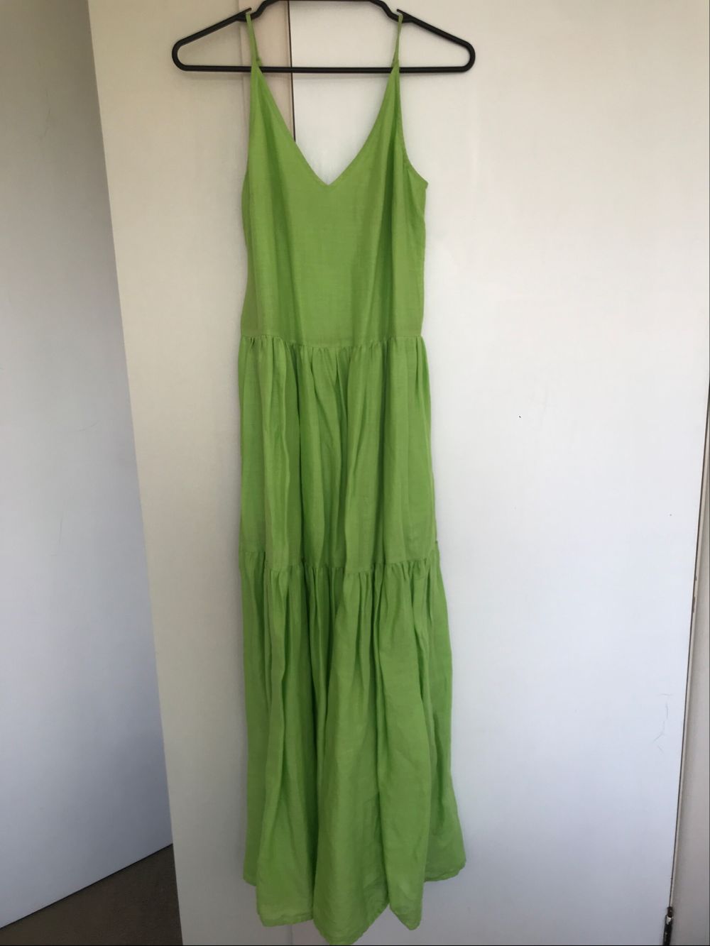 a line denim maxi dress Denim A-Line Shirt Dress Small main image 1