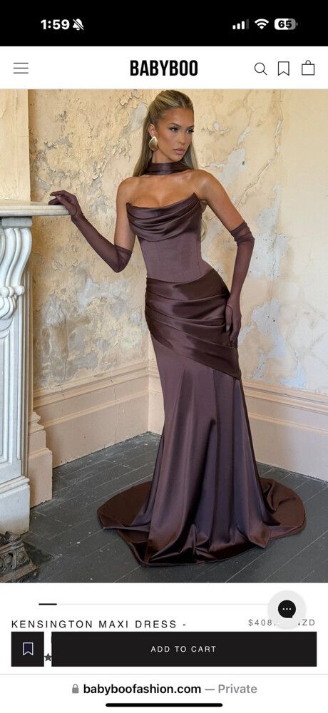 kensington maxi dress plum brown Cornelia Maxi Dress main image 0