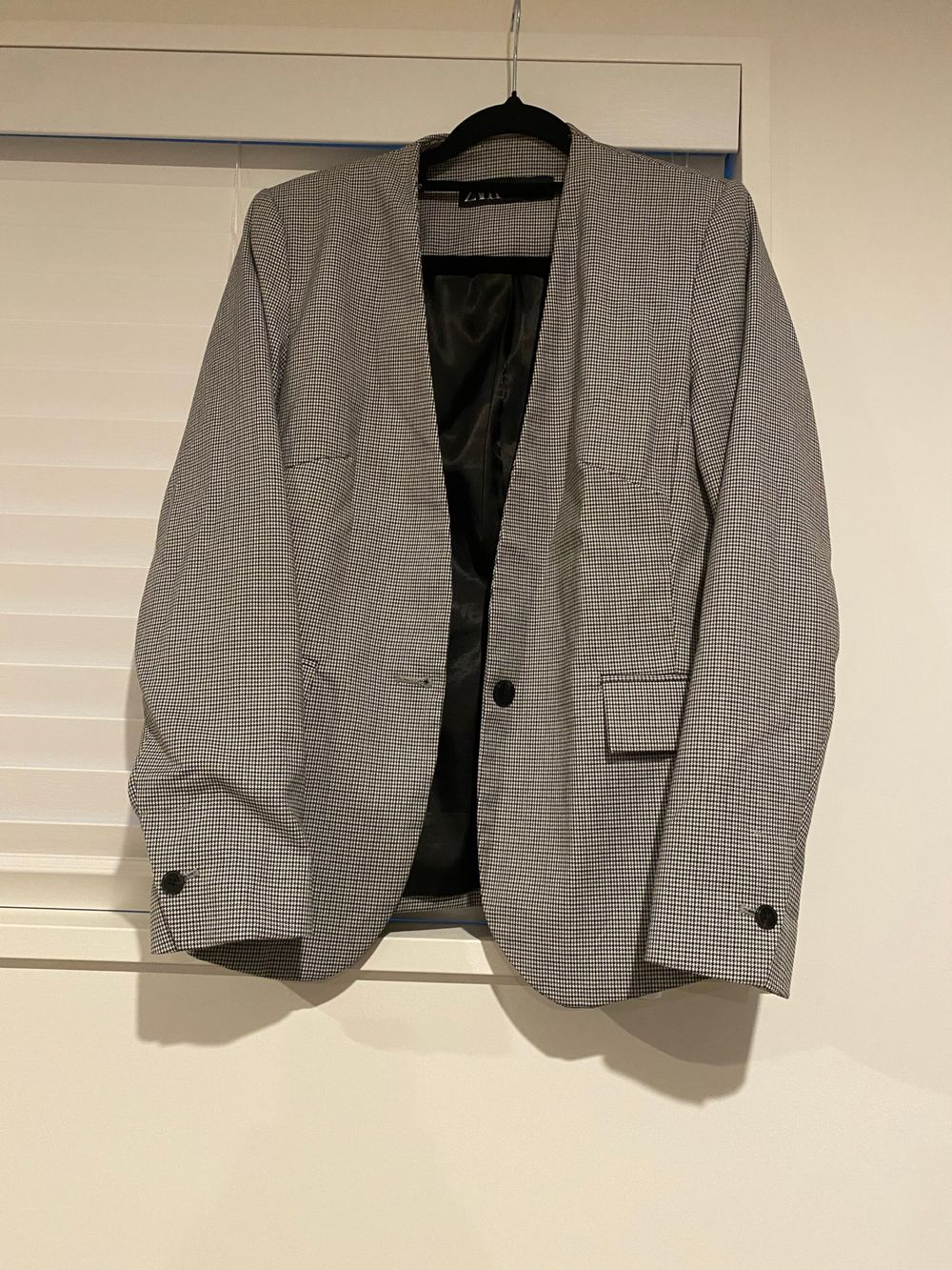 Zara Houndstooth Blazer