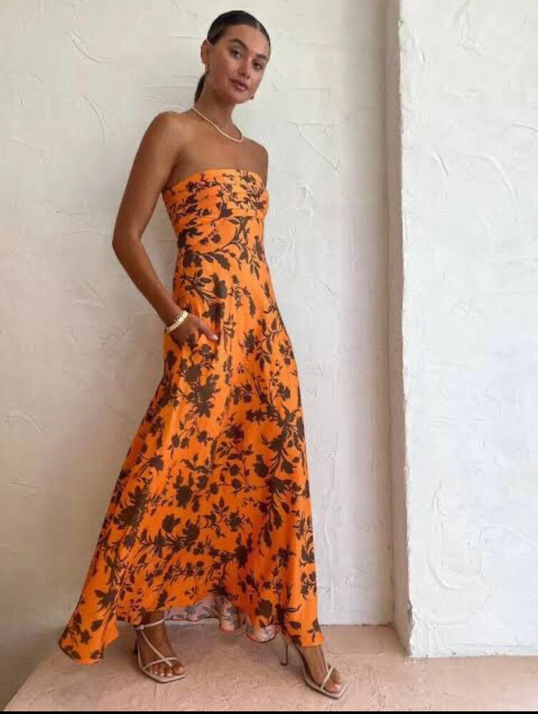 Shona Joy - Shona Joy Uli Strapless Linen Dress on Designer Wardrobe